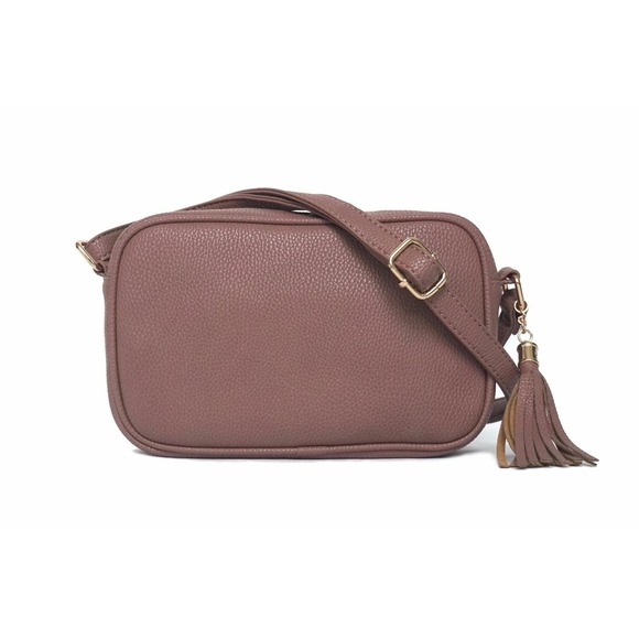 The Unbranded Brand Handbags - NEW Womens Blush Pink Crossbody Handbag Lightweight Everyday Bag Zip Closure